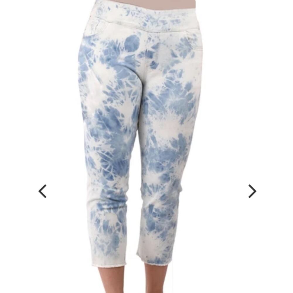 Ethyl The Amia - Ophelia Capri Denim  Blue Tie Dye Size 4